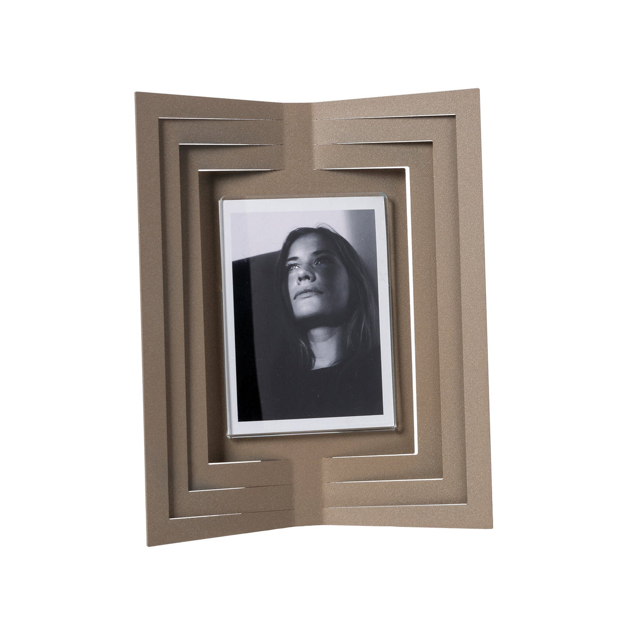 ARTI & MESTIERI Portafoto di Design Vibra Piccolo Beige