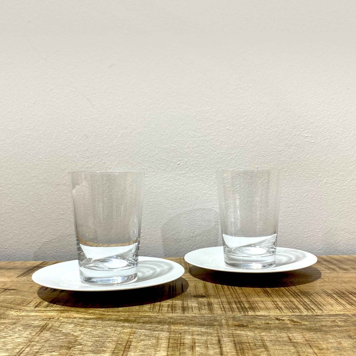 ROSENTHAL diVino Set 2 Pezzi Bicchiere Latte c/Piattino Cristallo Porcellana