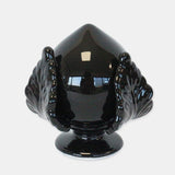 SOUVENIR PLANET Pumo Pomo Pugliese Ceramica 12cm Nero Decorazione