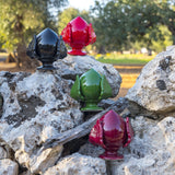 SOUVENIR PLANET Pumo Pomo Pugliese Ceramica 12cm Nero Decorazione