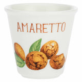 LA PORCELLANA BIANCA Liquorelli Bicchierino Liquore Amaretto 75ml Bianco Porcellana