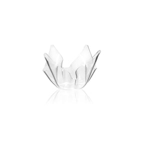 Vaso Drappeggi iPLEX in PMMA trasparente design moderno 17x14 cm