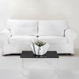 iPLEX Vaso Drappeggi in PMMA 45x29cm Bianco Made in Italy