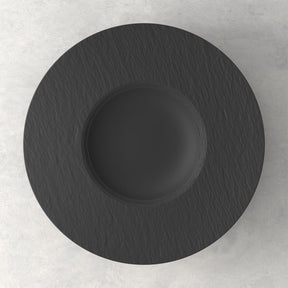 Piatto pasta Villeroy & Boch Manufacture Rock porcellana effetto ardesia 28 cm