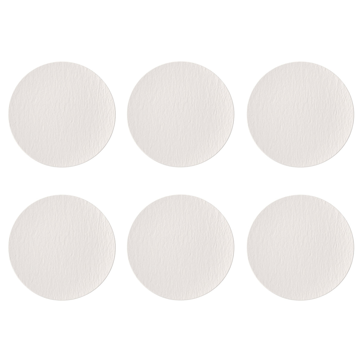 VILLEROY & BOCH Manufacture Rock Bianco Set 6 Pezzi Piatto Pizza 32cm Porcellana