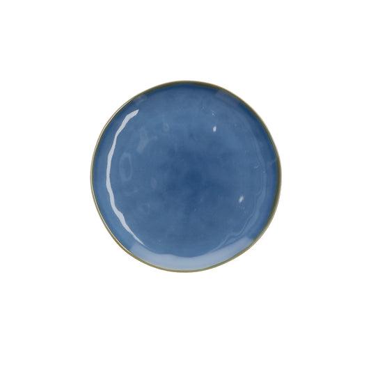 ROSE & TULIPANI Concerto Piatto Frutta Blu Avio 20cm Stoneware R134100003
