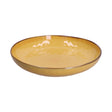 Piatto Gourmet Concerto Rose & Tulipani in stoneware ocra 30 cm