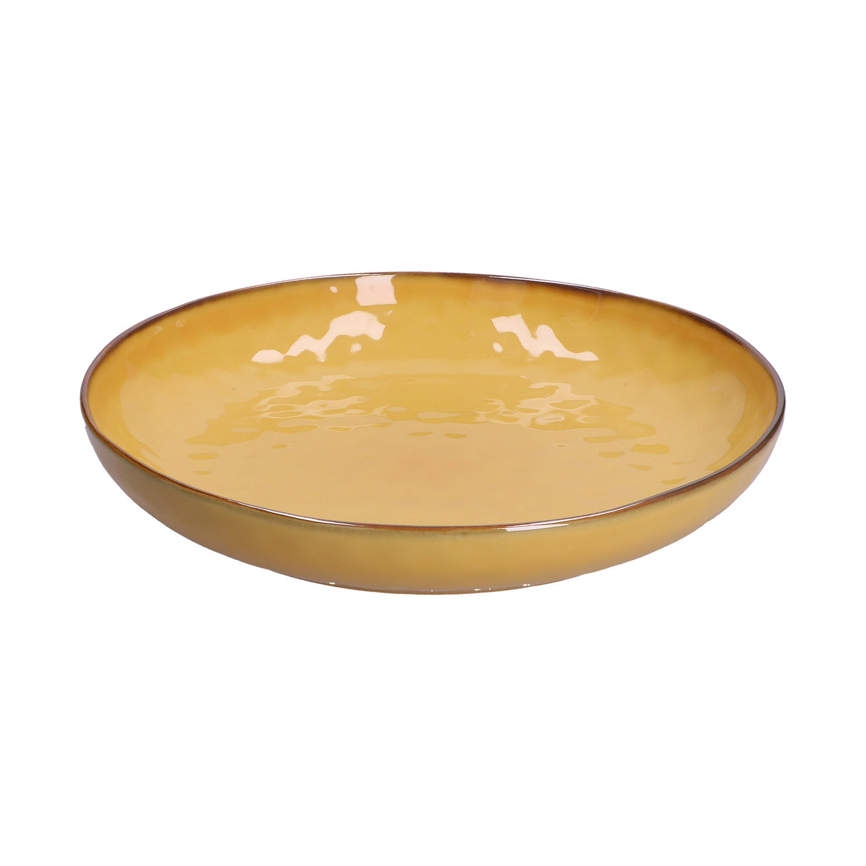 ROSE & TULIPANI Concerto Coppa Piatto Gourmet 30cm Ocra Stoneware