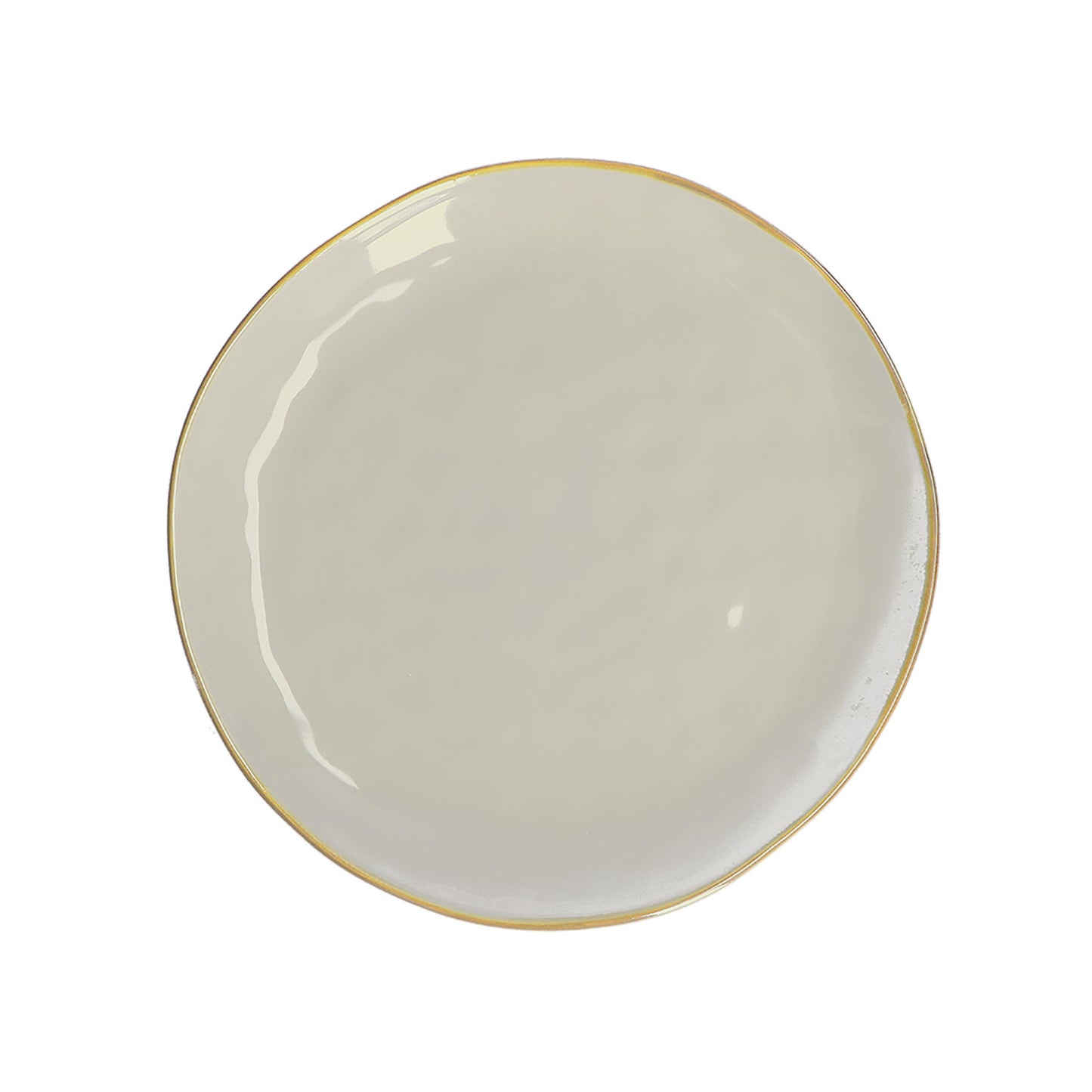 ROSE & TULIPANI Concerto Piatto Piano Grigio Perla 27cm Stoneware