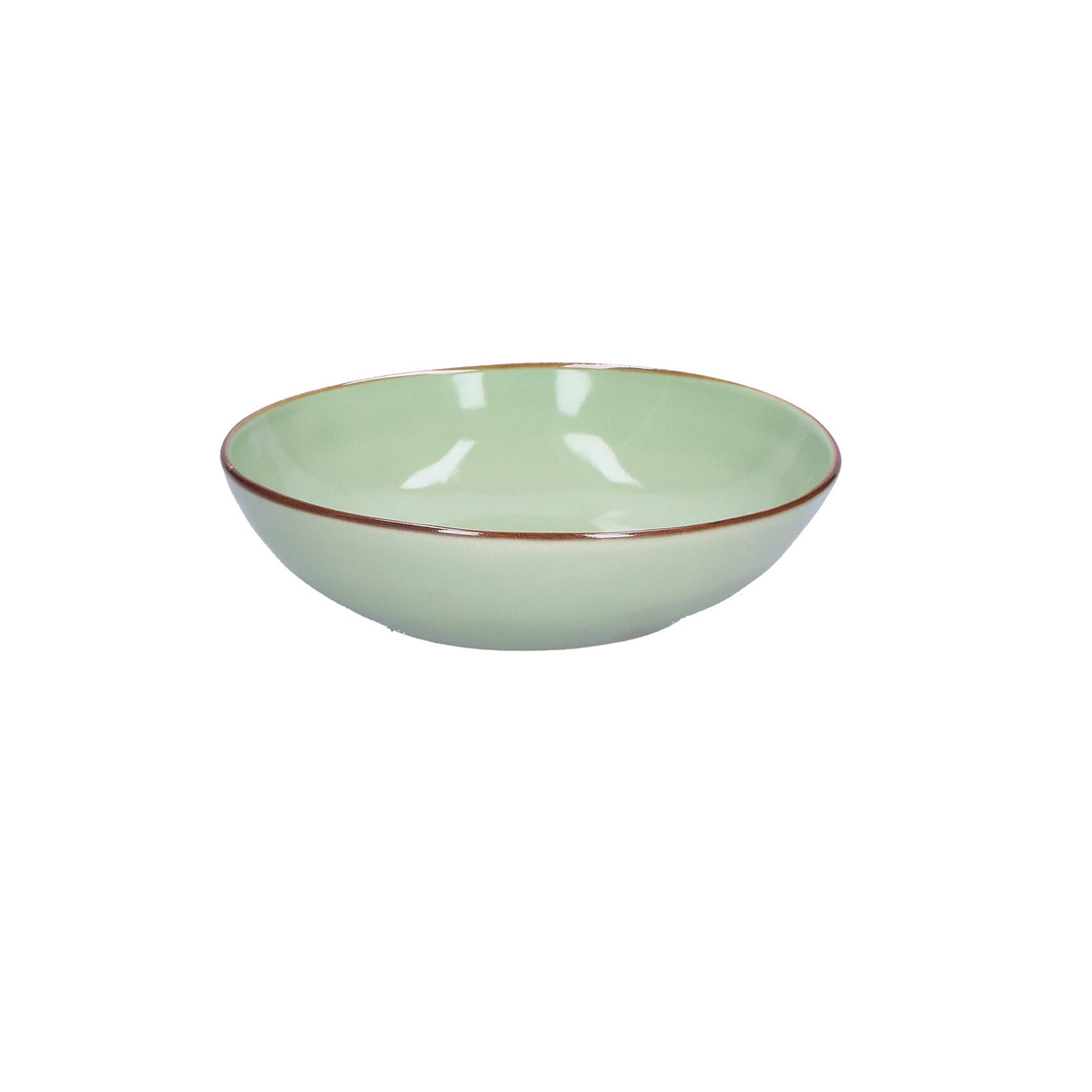 ROSE & TULIPANI Concerto Piatto Fondo Te' Verde 21cm Stoneware