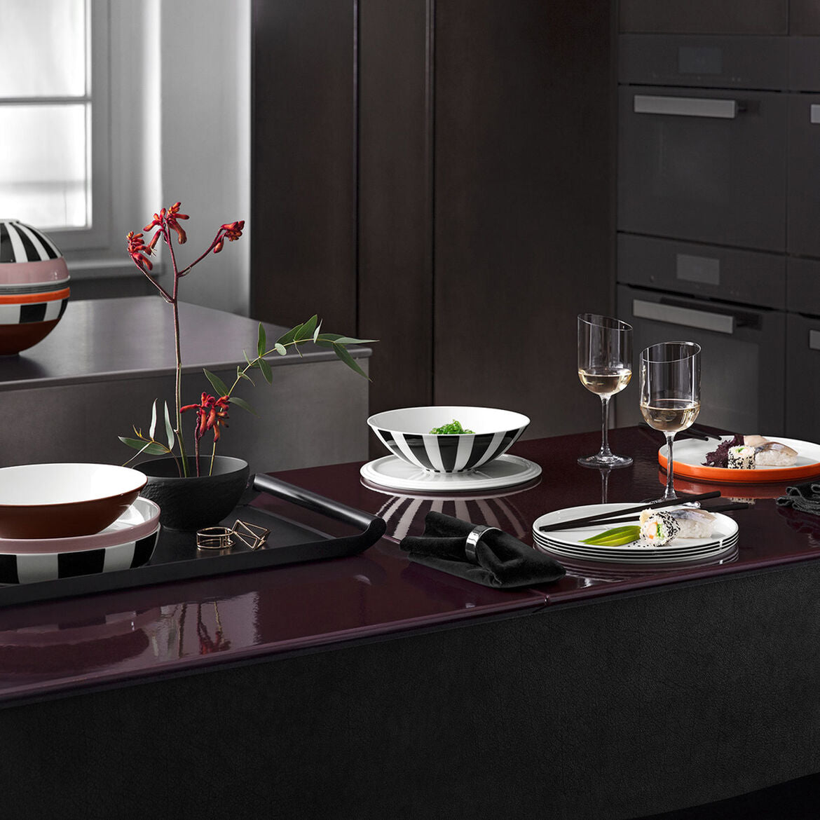 VILLEROY & BOCH Iconic La Boule Servizio Tavola Piatti Porcellana Memphis