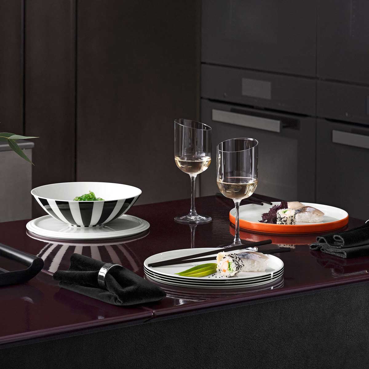 VILLEROY & BOCH Iconic La Boule Servizio Tavola Piatti Porcellana Memphis
