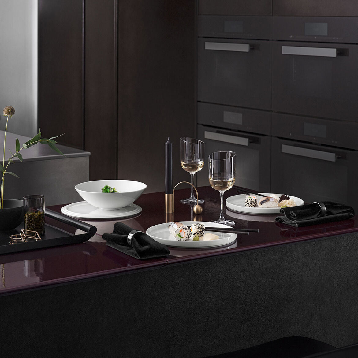 VILLEROY & BOCH Iconic La Boule Servizio Tavola Piatti Porcellana Bianco