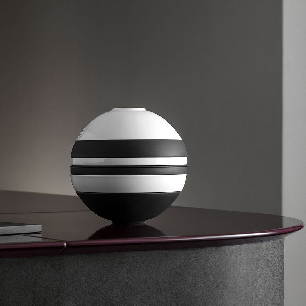 VILLEROY & BOCH Iconic La Boule Servizio Tavola Piatti Porcellana Bianco Nero