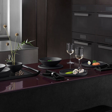 VILLEROY & BOCH Iconic La Boule Servizio Tavola Piatti Porcellana Nero