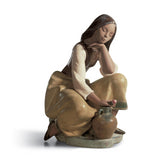 Lladró - Statua Scultura Figura Acquaiola romantica 01013525