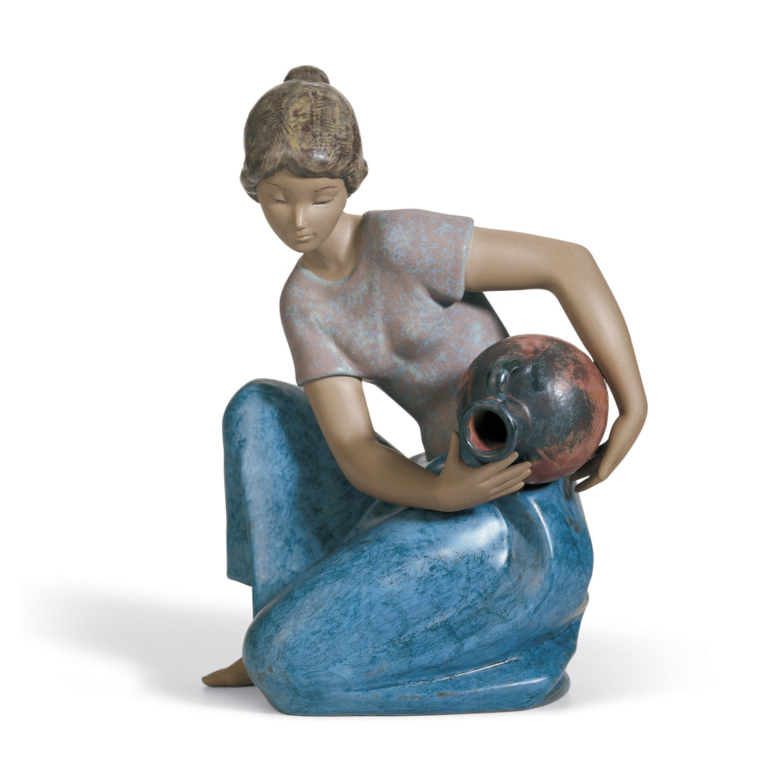 LLADRO' - Statua Scultura Figura Acquaiola 27cm Porcellana 01012336