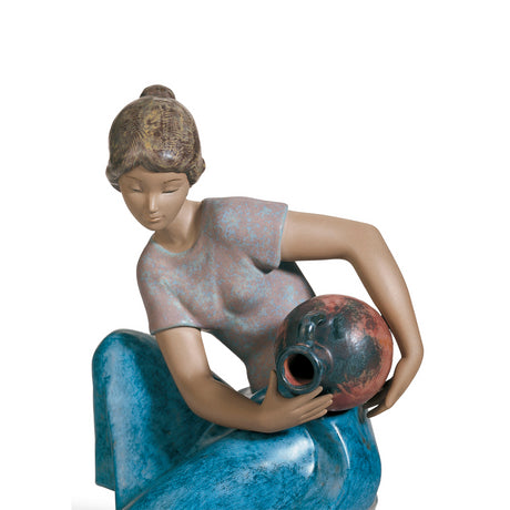 Lladró - Statua Scultura Figura Acquaiola 27cm Porcellana 01012336