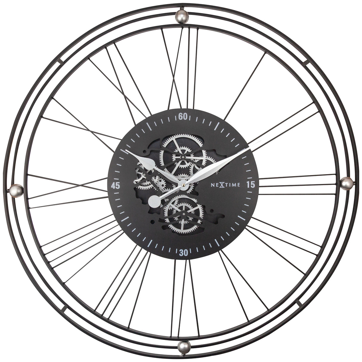 NEXTIME - Roman Gear Orologio da Parete XXL 90,5cm 3260ZI