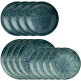 ARTHUR KRUPP Set 12 Piece Dinner Service Fusion Blue Porcelain