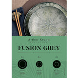 ARTHUR KRUPP Set 12 Pezzi Servizio Piatti Tavola Fusion Grey Porcellana