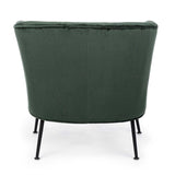 BIZZOTTO - Poltrona Odilon Verde Velluto Salotto 0748146