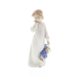 NAO Statua Statuina Bambina con Bambola Porcellana 21x9cm