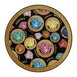 VERSACE - Amplified Decorative Placeholder Plate 33cm Medusa Black Gold Porcelain