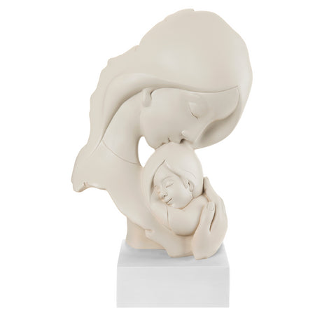 BONGELLI PREZIOSI Figura Statua Maternita' Nocciola 34cm Marmorino