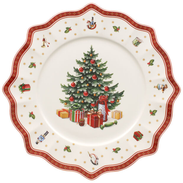 VILLEROY & BOCH Toy's Delight Piatto Torta Segnaposto 35cm Porcellana Tavola di Natale