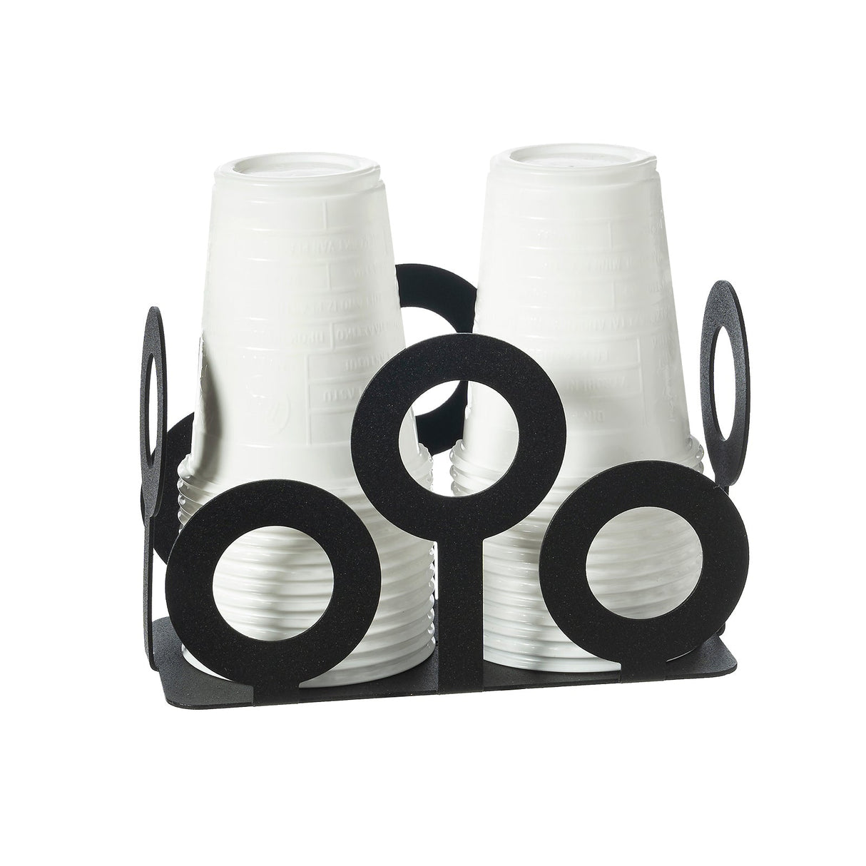 ARTI & MESTIERI Porta Bicchieri Bollicine Nero 10x16cm