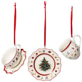 VILLEROY & BOCH - Toy's Delight Decoration Ornamenti 3 Pezzi Addobbi di Natale