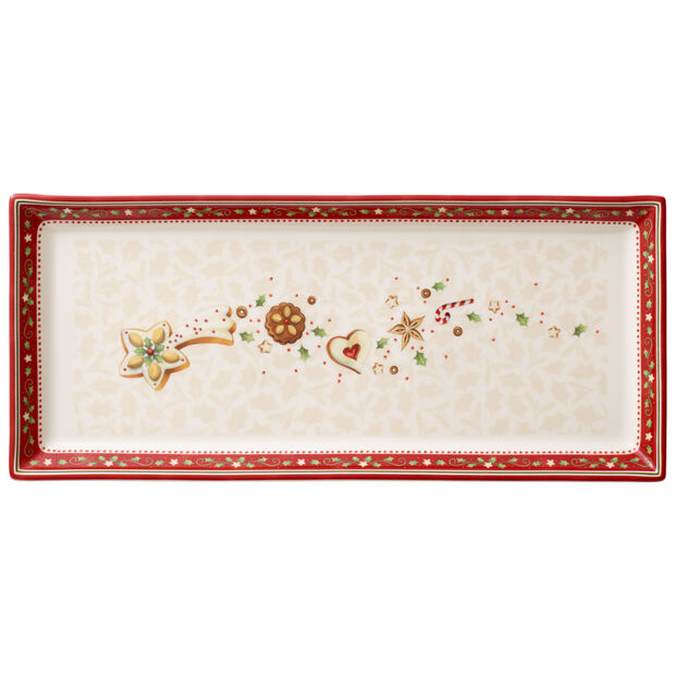VILLEROY & BOCH - Winter Bakery Delight Piatto Torta Rettangolare 39x17cm Tavola Natalizia