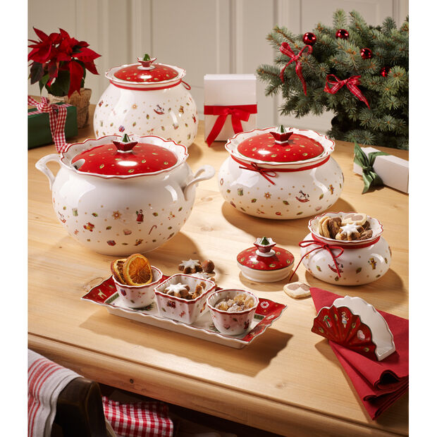 VILLEROY & BOCH Toy's Delight Barattolo Contenitore Scatola 20cm Tavola Natale