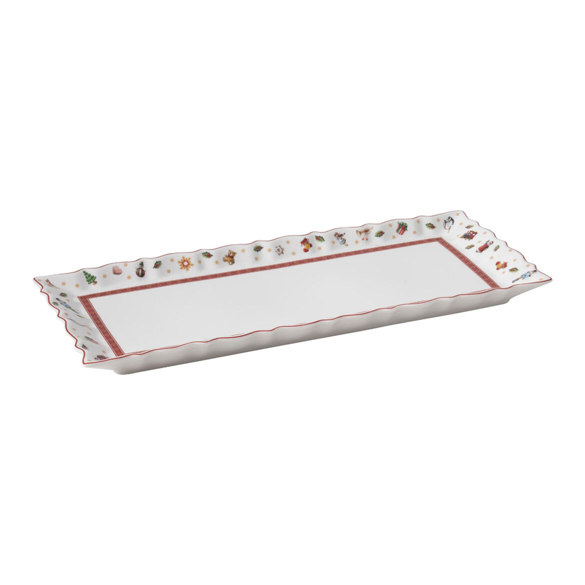 VILLEROY &amp; BOCH Toy's Delight Cake Tray 39cm Christmas Christmas Table Porcelain
