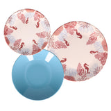 ROSE & TULIPANI Seabed Servizio Tavola Set Piatti 18 Pezzi Stoneware