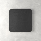 VILLEROY & BOCH Manufacture Rock Nero Piatto Portata Gourmet Quadrato 32,5cm