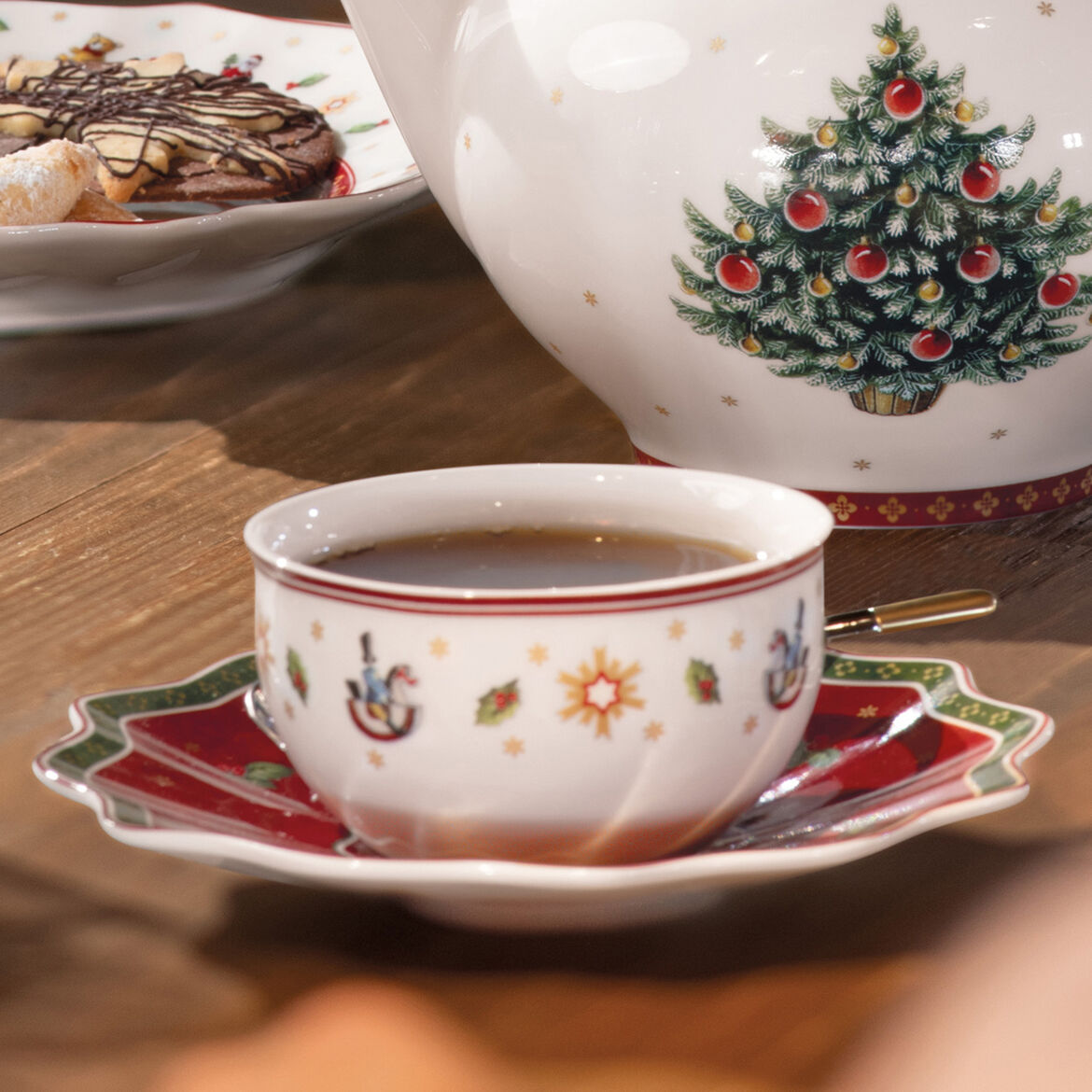 VILLEROY & BOCH Toy's Delight Piattino Tazza Caffè/Tè 16,5cm Tavola Natalizia