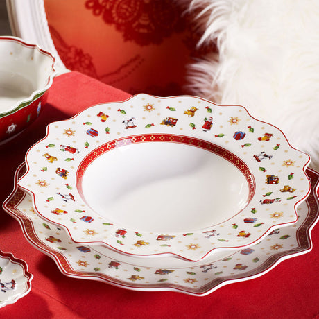 VILLEROY & BOCH - Toy's Delight Piatto Piano Bianco 29cm Tavola di Natale