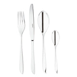 SAMBONET Leaf Servizio Tavola Posate 24 Pezzi Acciaio Inox