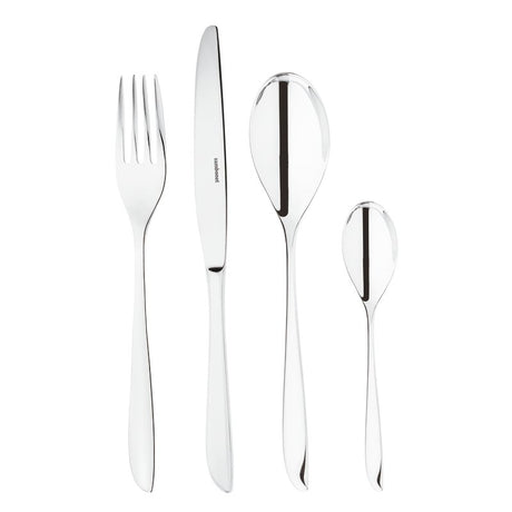 SAMBONET Leaf Servizio Tavola Posate 24 Pezzi Acciaio Inox