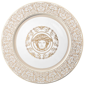 Piatto segnaposto Medusa Gala Versace in porcellana con decoro dorato 33 cm