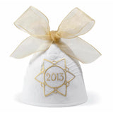 LLADRO' Campana di Natale 2013 Bianco Oro Porcellana H8cm