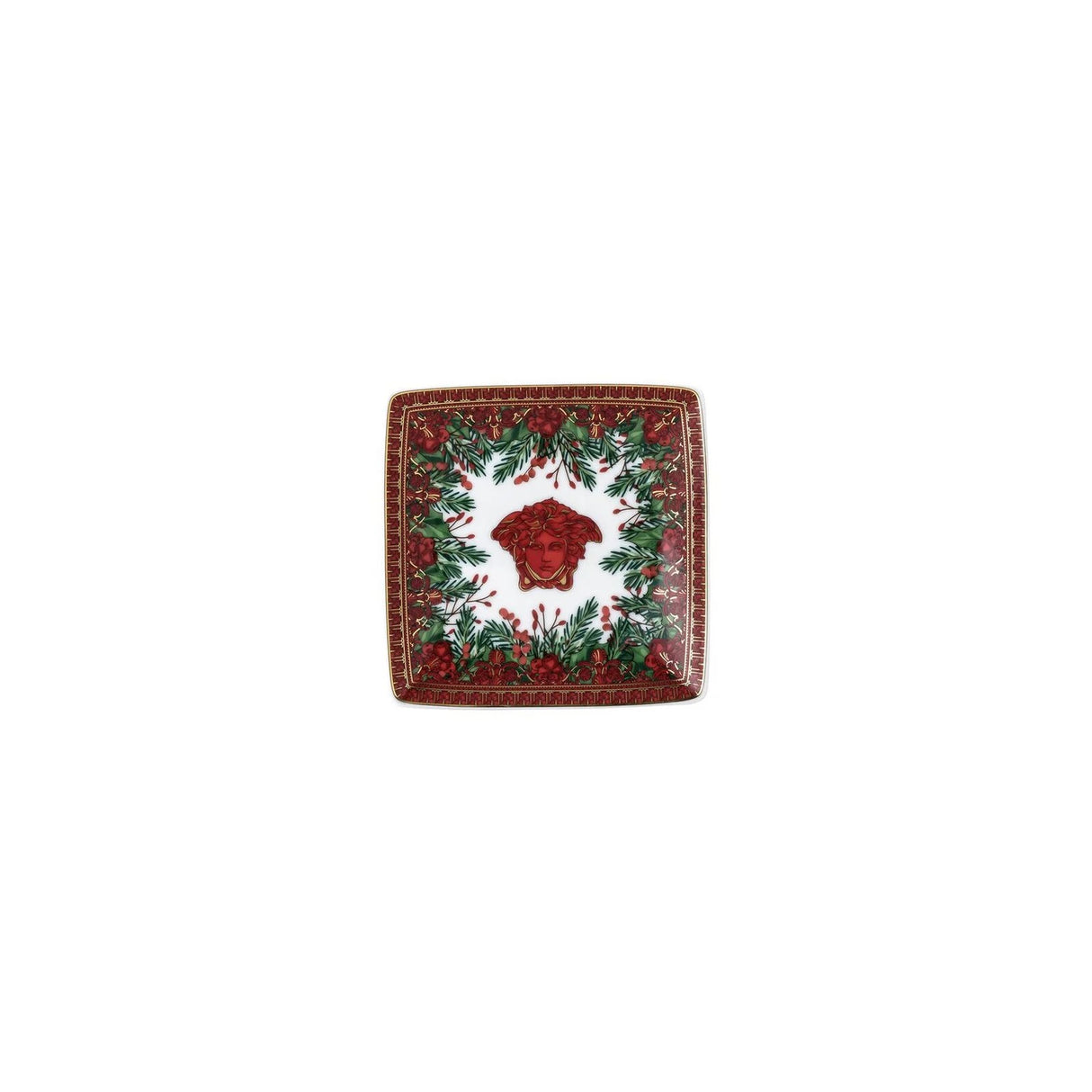 VERSACE I Love Baroque Holiday Ciotola di Natale 2025 Quadrata 12cm Porcellana