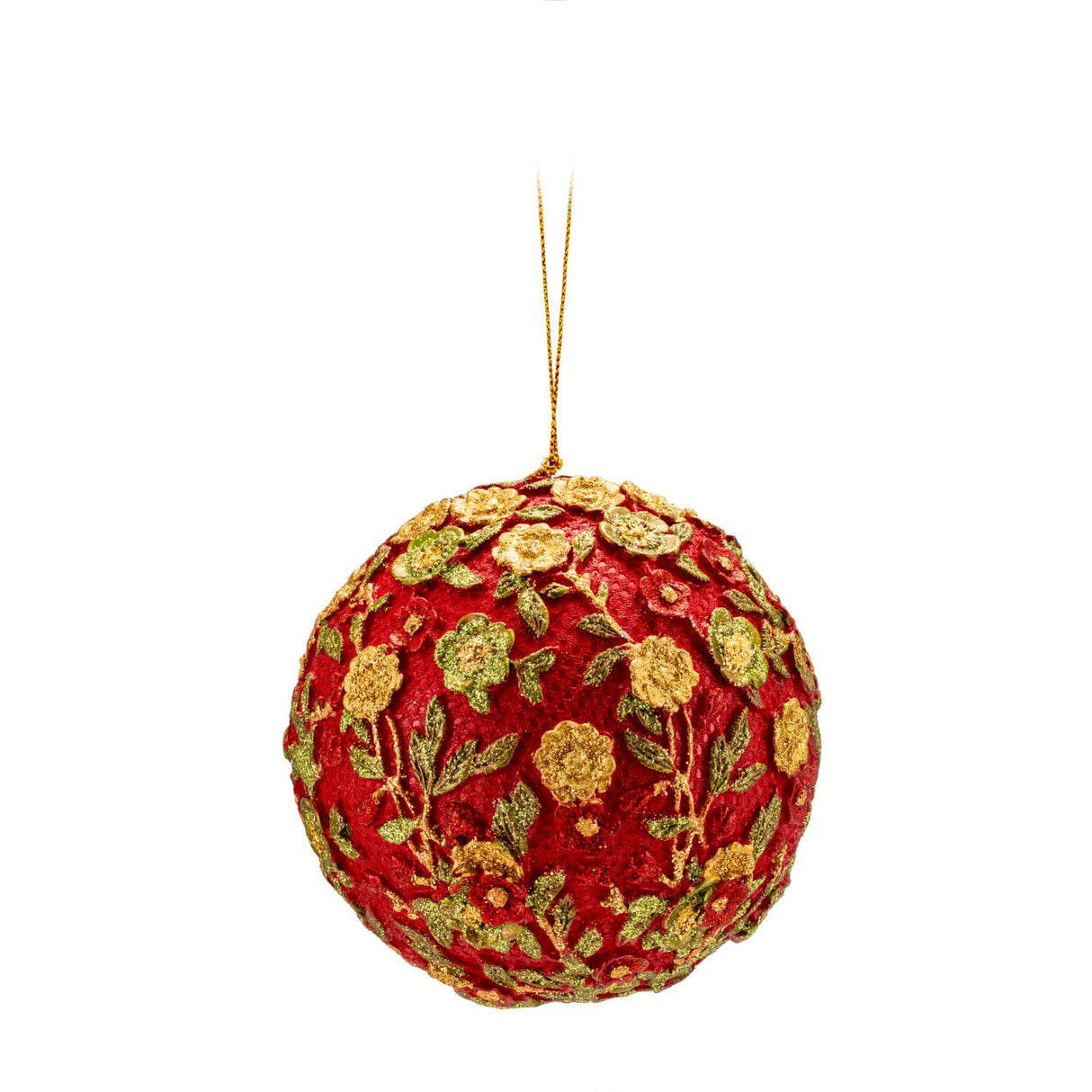 PALAIS ROYAL Addobbo Natalizio Pallina di Natale 10cm Rosso Resina