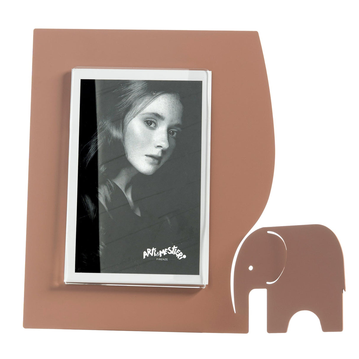 ARTI & MESTIERI Portafoto Elefantino Grande Mocha Mousse 24,5x26cm