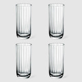 VILLEROY & BOCH Rose Garden Bicchiere da Long Drink Cocktail Set 4 Pezzi 300ml Cristallo Ottico