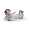 Lladró Figurina Angioletto Coricato 6x14cm Porcellana