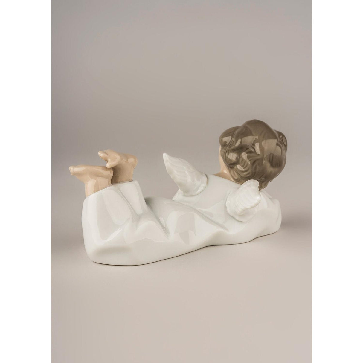 Lladró Figurina Angioletto Coricato 6x14cm Porcellana