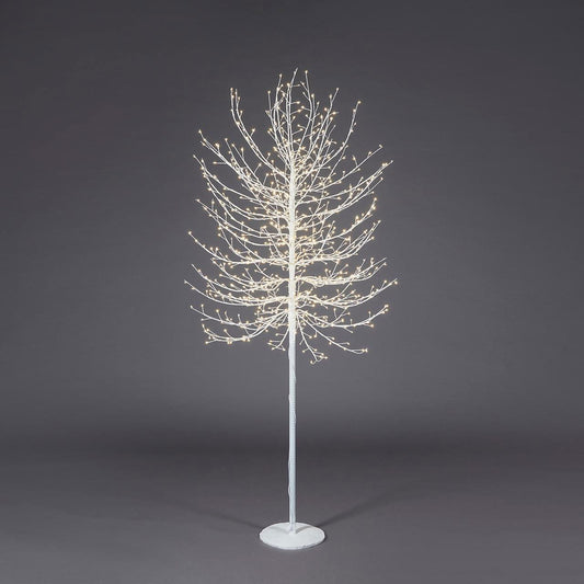 EDG - Faggio Decorazione Natalizia Albero di Natale Bianco 900 LED 180cm